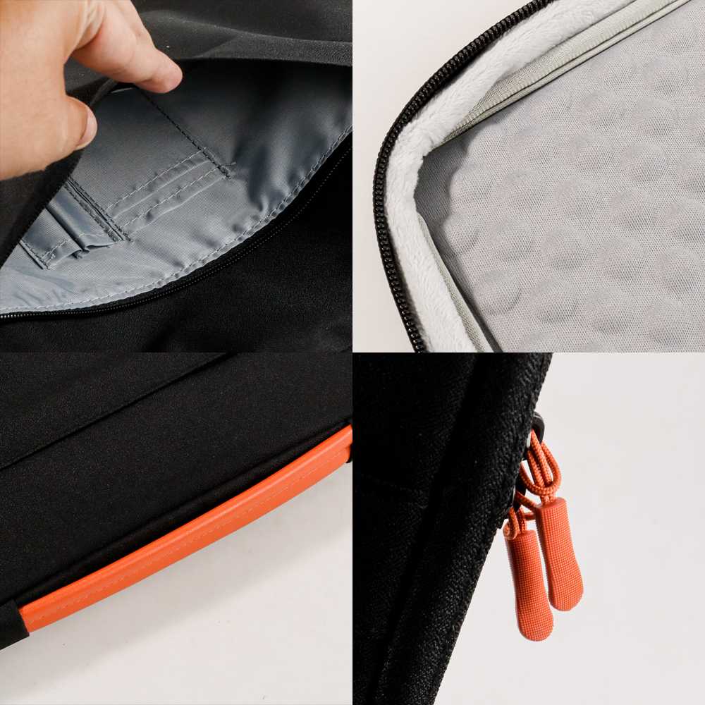 Tas Laptop Macbook Pro Air M1 M2 Jinjing Nylon Leather Handstrap Protective Case 11 12 13 14 15 inch