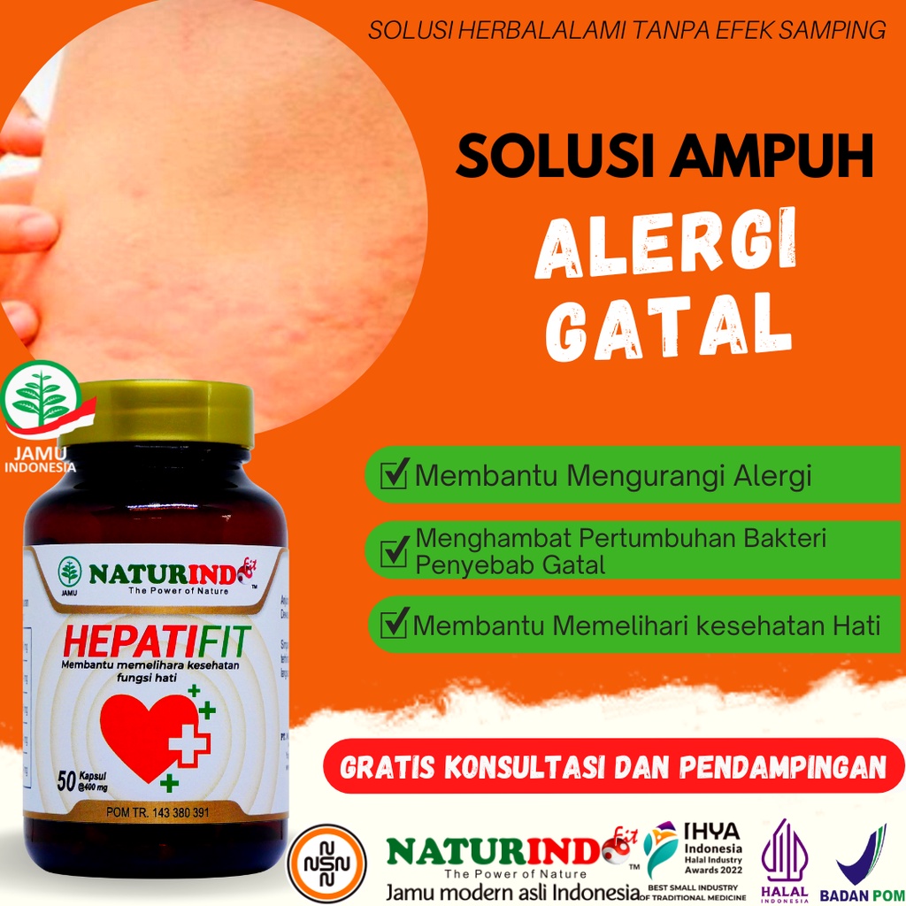 Obat gatal panu selangkangan kulit paling ampuh kurap biduran alergi kudis alergi dingin Hepatifit Naturindo