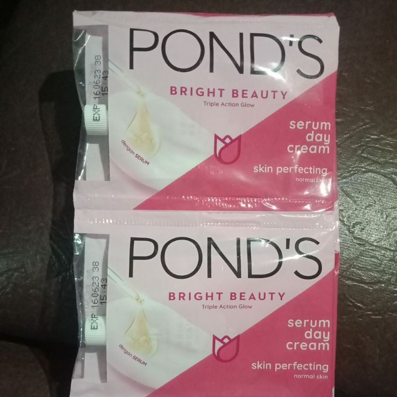 Jual Ponds Bright Beauty Serum day cream Sachet 7.5g / Ponds Day Cream ...