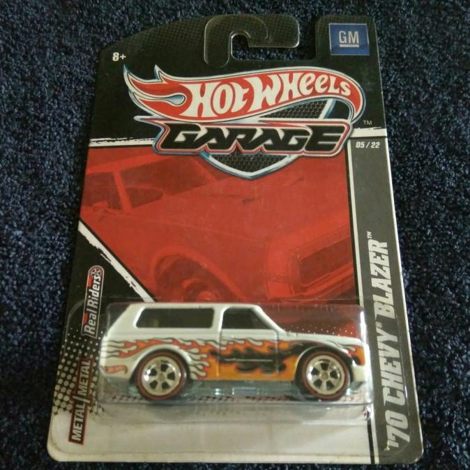 HOT WHEELS 70 CHEVY BLAZER. HOTWHEELS GARAGE CARD. GENERAL MOTORS SERI