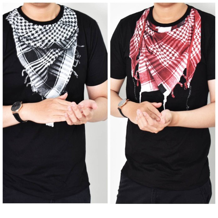 Sorban kaos 3D hitam motif sorban / kaos muslim / kaos pria / kaos sorban(Q3M9) Sorban Premium PREMI