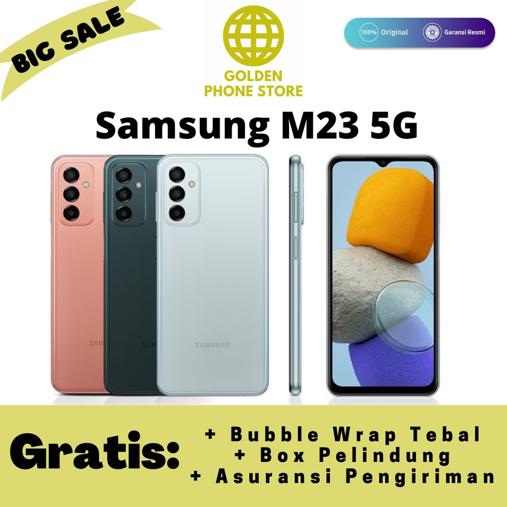 Samsung Galaxy M23 5G 6/128GB - Original &amp; Garansi Resmi Samsung Indonesia