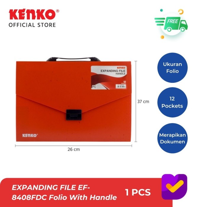 

Kenko Expanding File Ef-8408Fdc Folio With Handle Star Seller