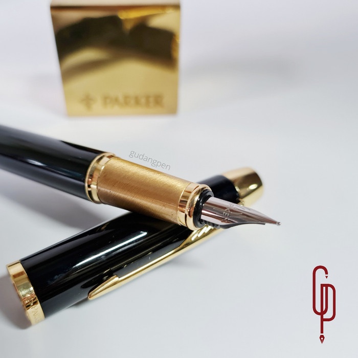 

Pulpen Parker Original IM LQ Black Gold Trim (Klip Emas) Fountain Pen