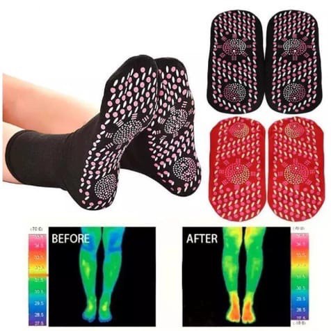 KAOS KAKI TERAPI PENGHANGAT KAKI FOOT SUPPORT TOURMALINE MAGNETIC