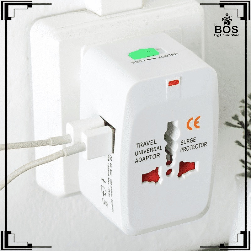 BOS TRAVEL ADAPTOR INTERNASIONAL COLOKAN UNIVERSAL / ADAPTER STEKER COLOKAN LISTRIK