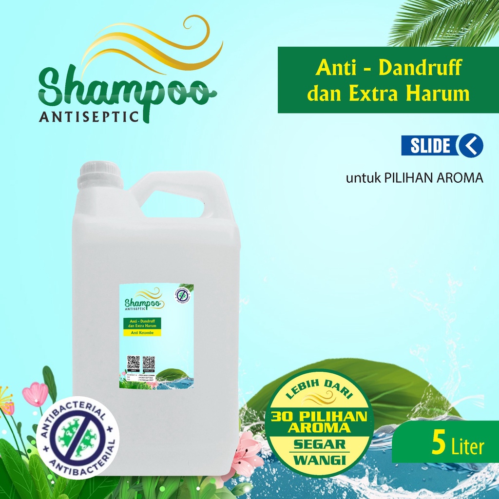 Shampoo Anti Dandruff Extra Harum Original Aroma Body&amp;Bath Kemasan 5 Liter Jerigen