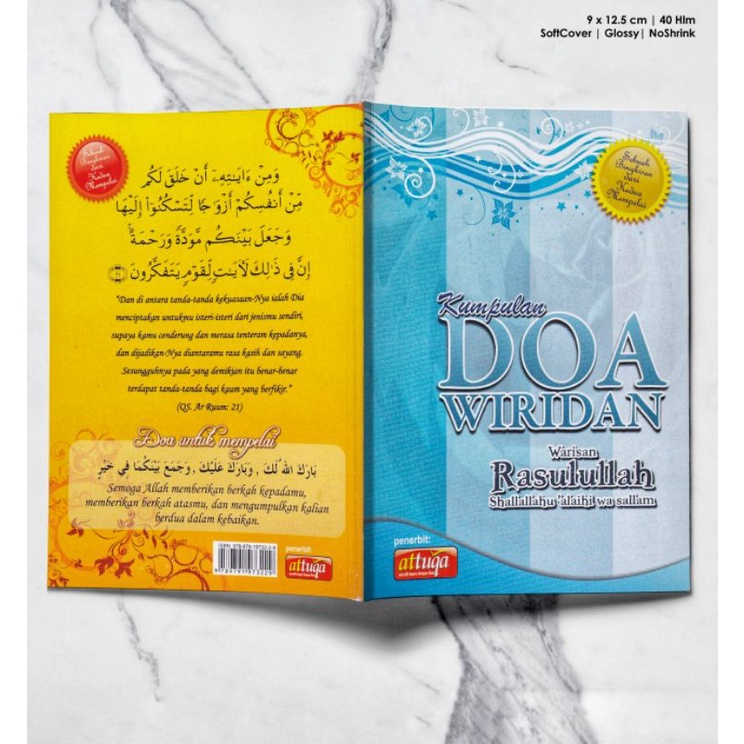 Buku Souvernir KUMPULAN DOA WIRIDAN WARISAN RASULULLAH - SOUVERNIR PERNIKAHAN - HADIAH PERNIKAHAN - 