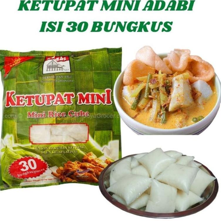 

Kemasan Baru Ketupat mini adabi 1 pak isi 30 x 20 gram LRG