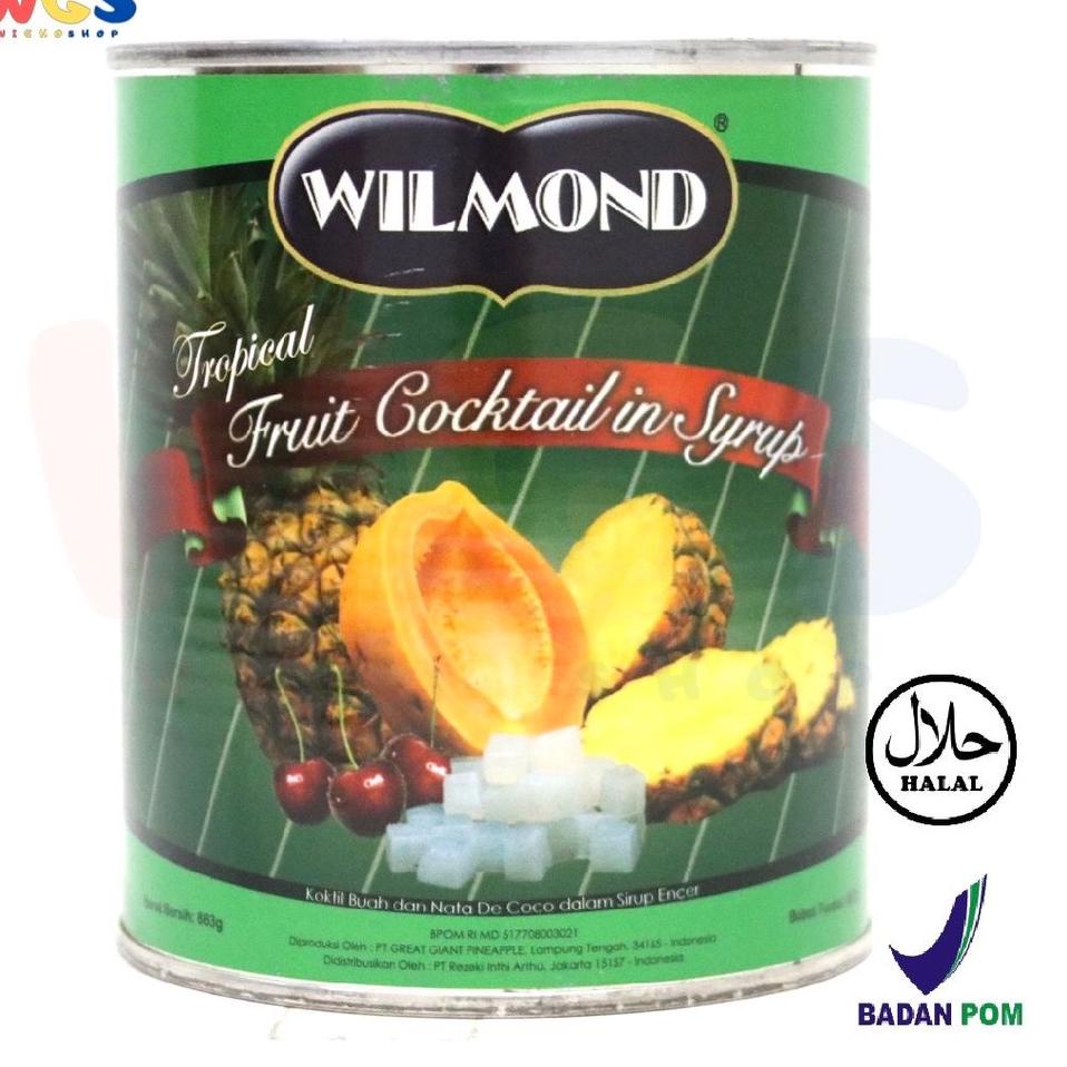 

Selalu Baru Wilmond Tropical Fruit Cocktail With Nata the Coco in Syrup 863 gr