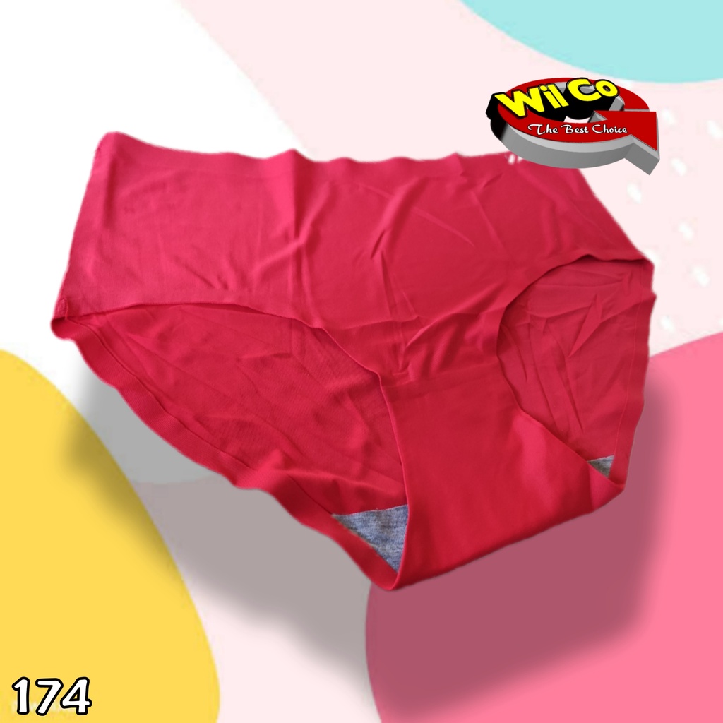 K174 - (Harga Per 1 Potong) CELANA DALAM WANITA PAKAIAN WANITA PAKAIAN DALAM SEAMLESS VAYA FREE SIZE MULTYCOLLOR