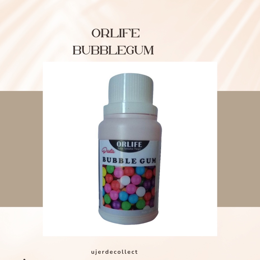 

Pasta Rasa Plain Bubblegum Atau Permen Karet Bening Orlife 100 Gram