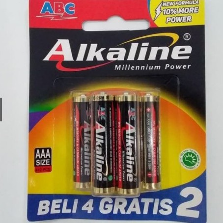 PROMO Baterai AAA ABC Alkaline 6PCS AAA isi 6 LEBIH HEMAT