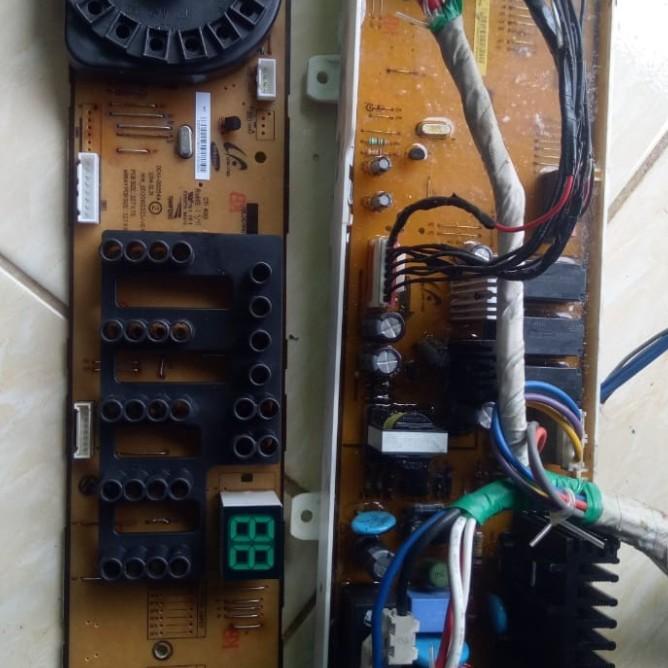 Modul Power Dan Modul Display Mesin Cuci Samsung Type Ww70J3283Kw