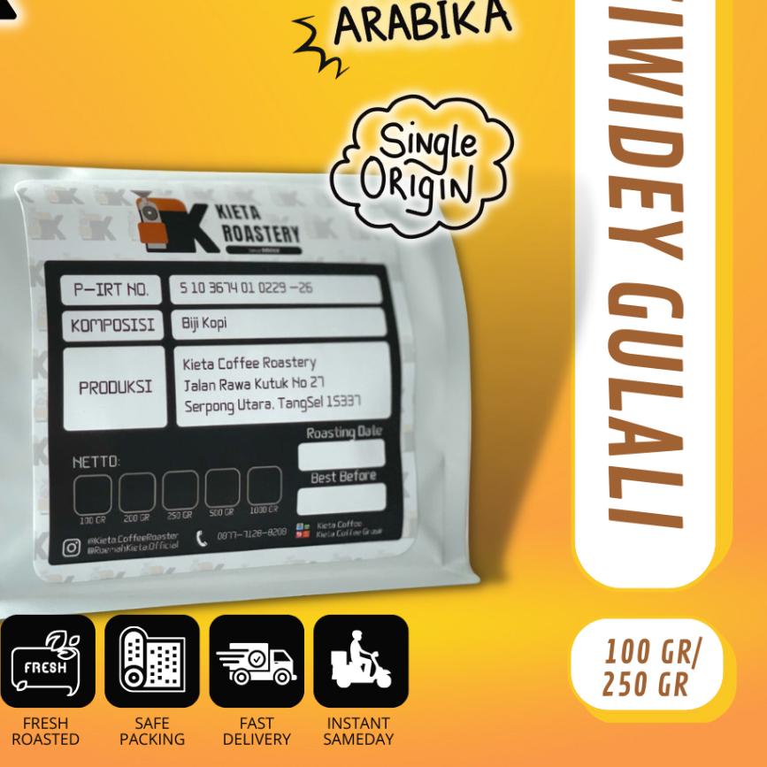 

ⅎ Biji Kopi Arabika Ciwidey Gulali 250gr ❆