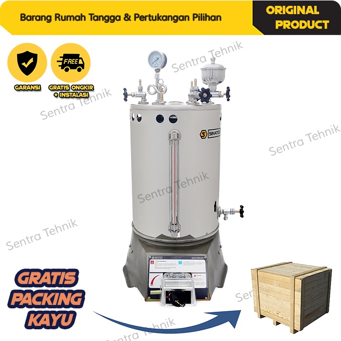 Sinatex Boiler Setrika Uap Laundry 25 Liter Siap Pakai Lengkap SINATEX