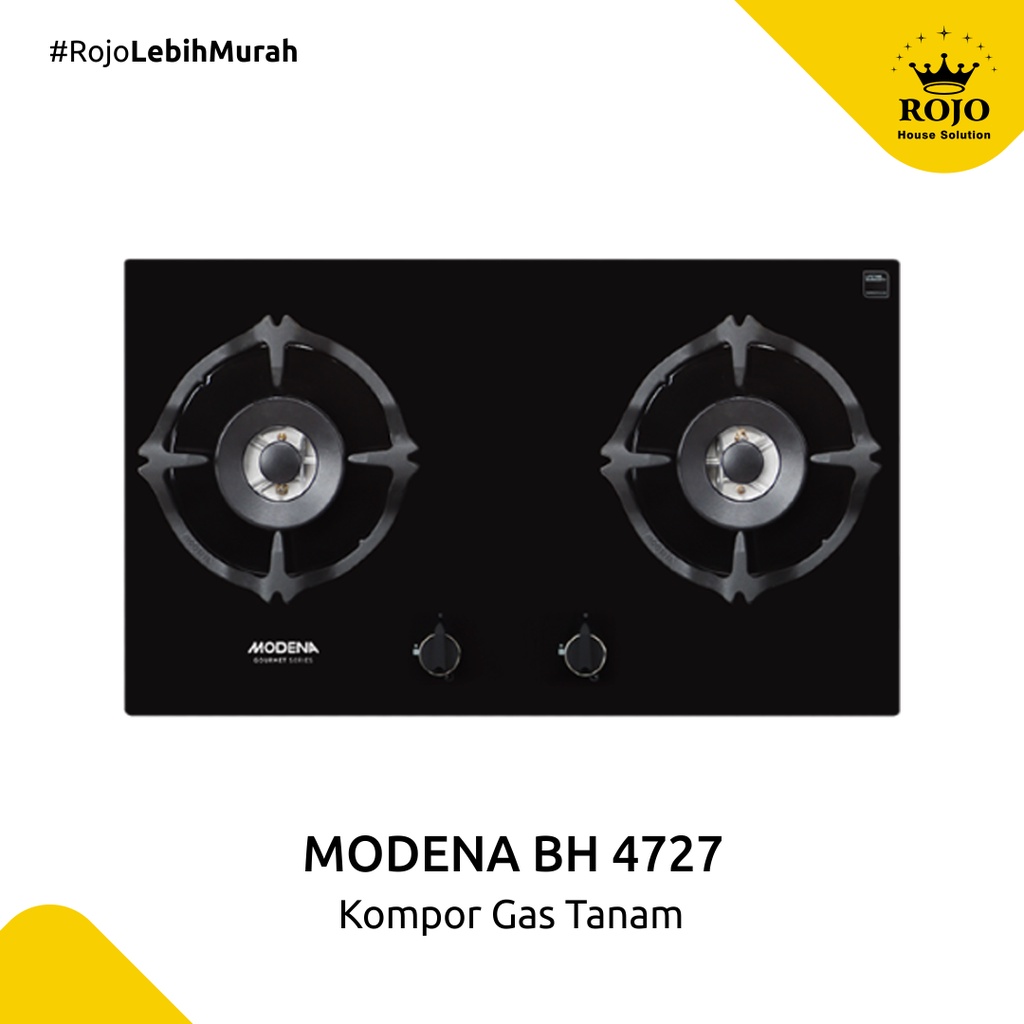 Modena BH 4727 Kompor Gas Tanam 2 Tungku