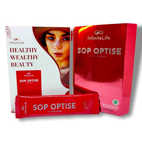 Sop Optise infinite life salmon ovary peptide susu 10 sachet