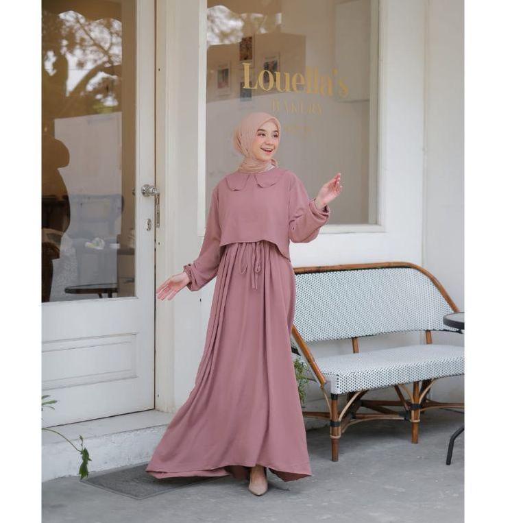 HARGA BERSAHABAT ZAFINA DRESS SET ROK / ZAYYRA SET ROK CRINCLE