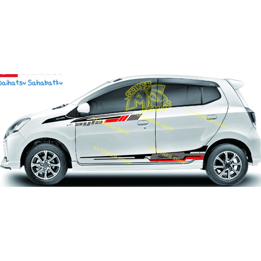 Promo stiker mobil daihatsu ayla cutting stiker mobil daihatsu ayla keren