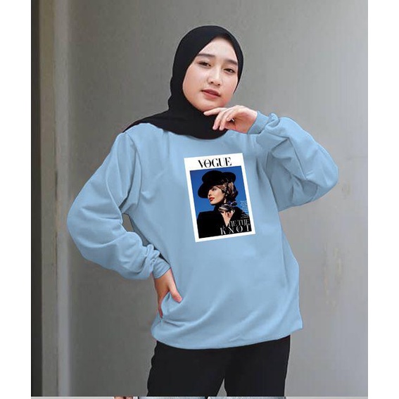 Kaos Lengan Panjang DTF VG / Kaos Sweatshirt / Atasan Wanita / Atasan Wanita Lengan Panjang