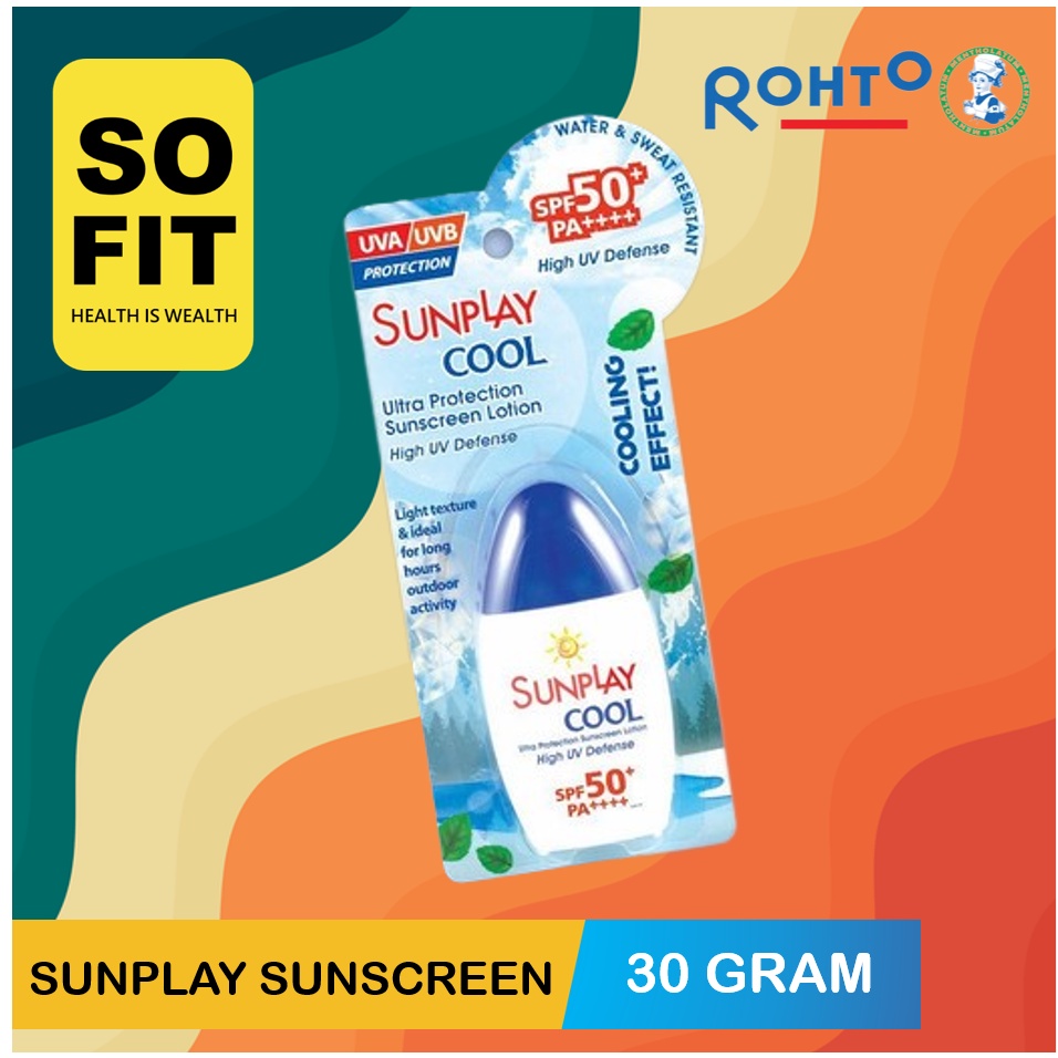 Sunplay Sun Play Ultra Protection Sunscreen Lotion SPF 50+ PA++++ 30gr Cool SPF 50 PA++++ Baby Mild SPF 39 PA++