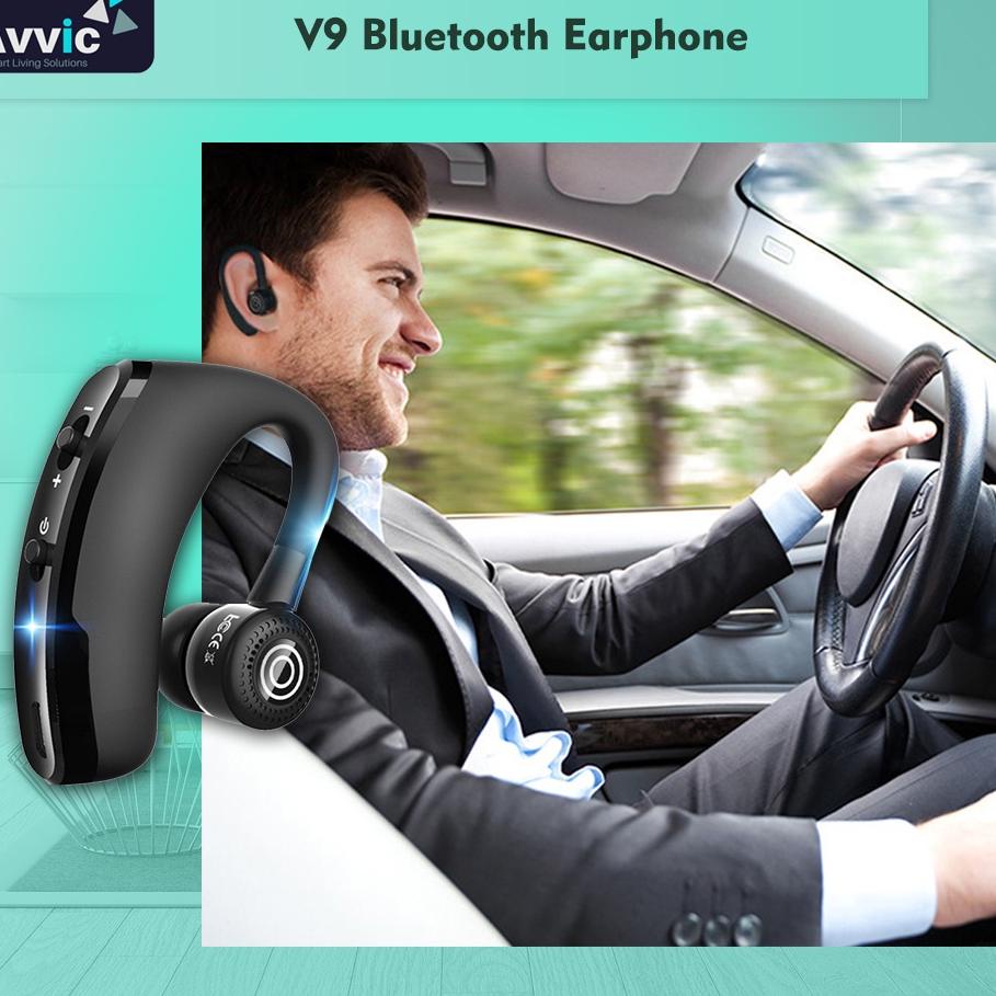 ۞ Headset Bluetooth voyager V9 Wireless Hands-free Earphone with Mic Control ☏