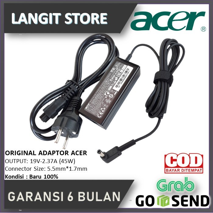 Charger Adaptor Laptop Acer PA-1450-26 PA-1650-86 A13-045N2A ORIGINAL