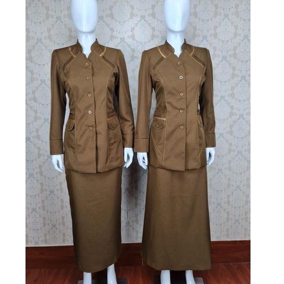 MURAH Blazer Azkia Bahan Lokal Pemda Aceh/ Pemda Tua Rok A/ Rok Span/ Celana