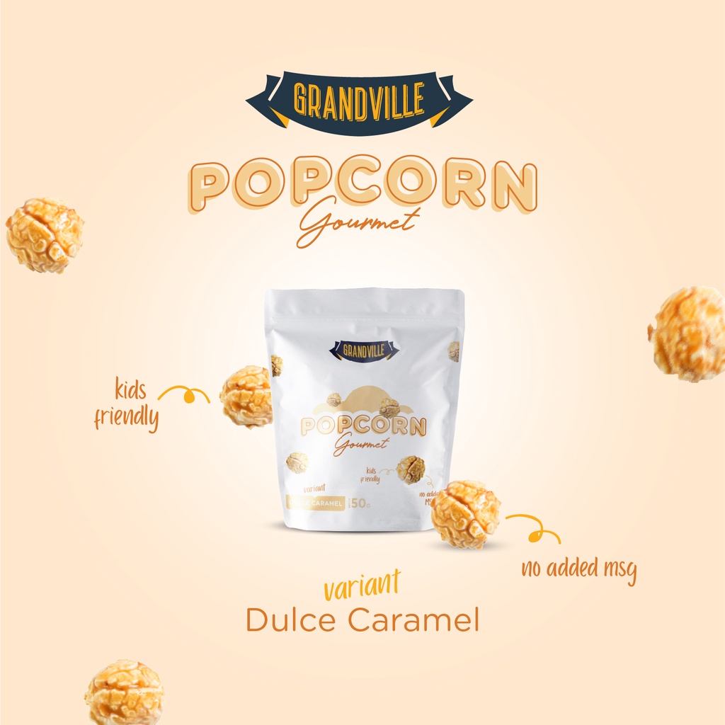 GRANDVILLE - POPCORN GOURMET DULCE CARAMEL - 50 GR