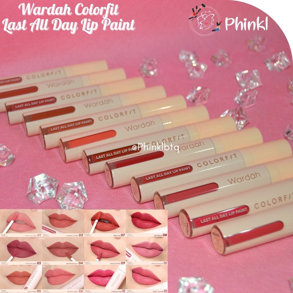 `ღ´ PHINKL `ღ´ ᘺᗩᖇᕲᗩᕼ  Wardah Colorfit Lip Ink lip tint murah kekinian lipstick halal