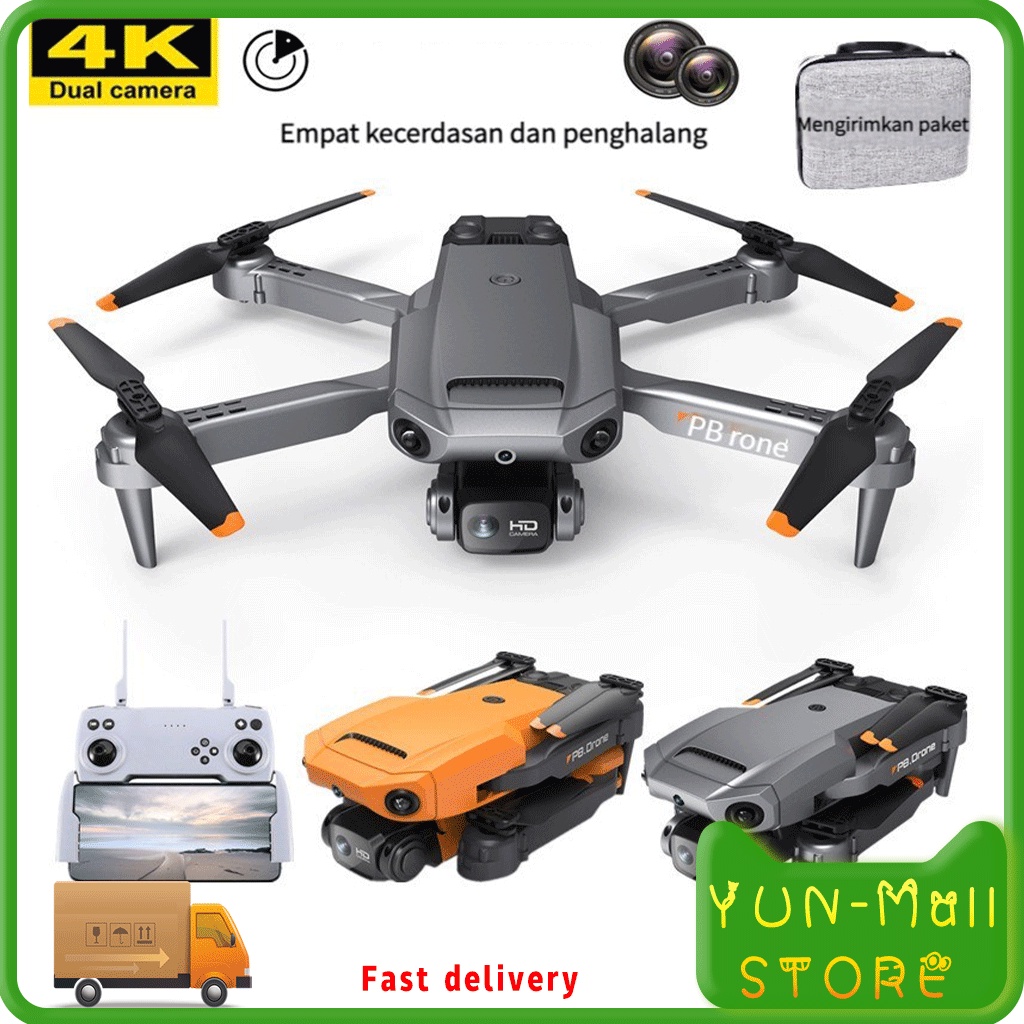 2022 Drone p8 Pro Dengan Kamera HD Drone WiFi FPV Dual Kamera Drone 4K Kamera HD Posisi Visual P8 Drone 4k Dual Camera 2.4G Wifi Optical FLow Anti Nabrak Quadcopter
