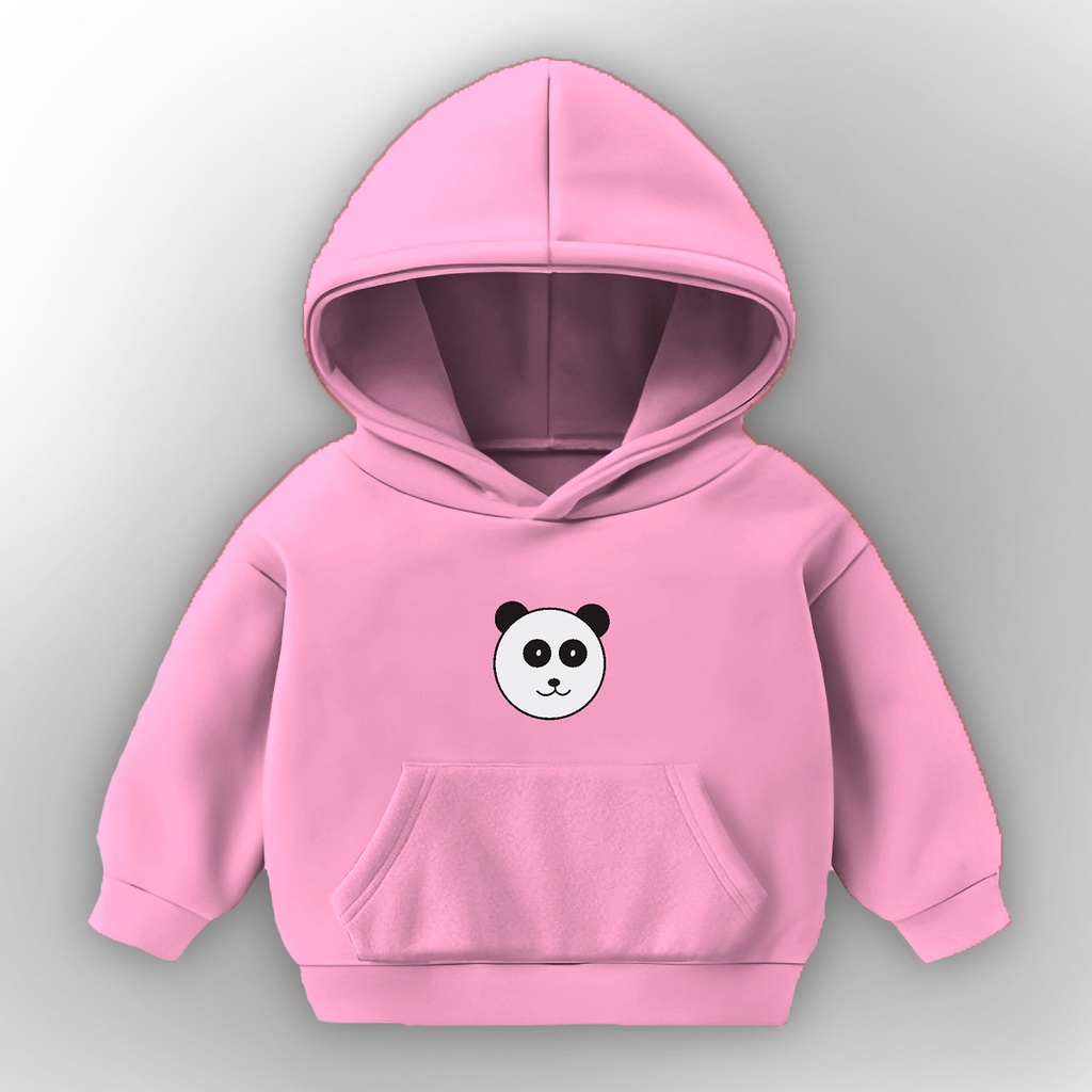 Hoodie Anak Gambar Kepala Panda Untuk Usia 1-6 Tahun