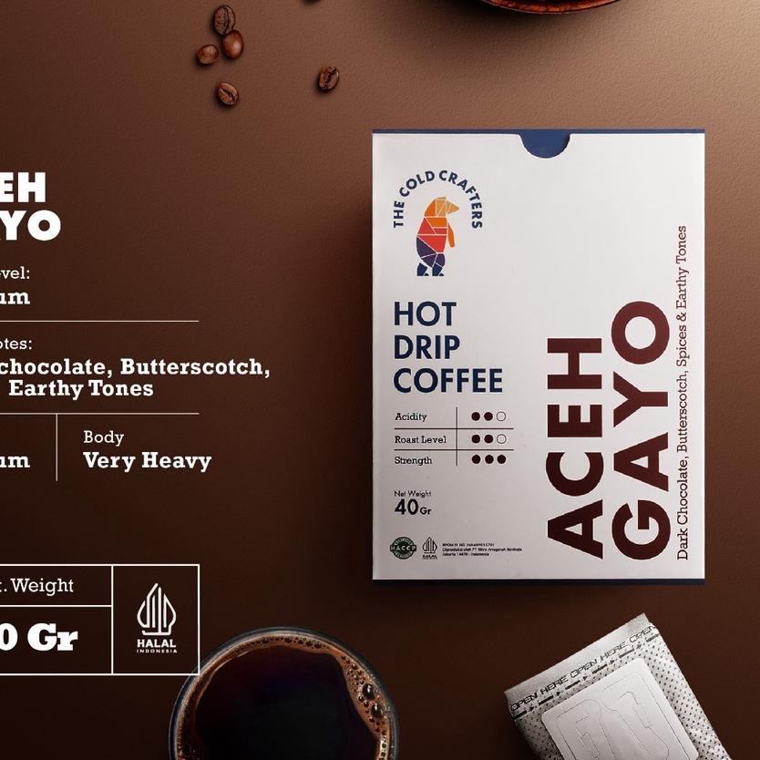 

☂ The Cold Crafters Coffee Drip Bag Easy Drip - Aceh Gayo ☟