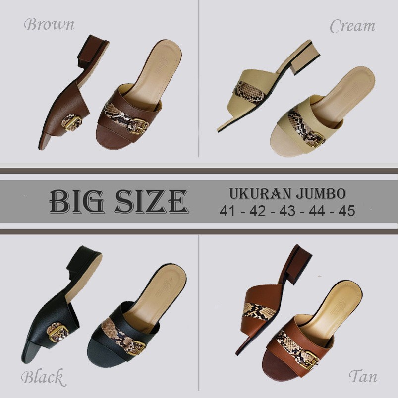 JASMINE X ZAGIB | Sandal Wanita Pesta Pengantin Ukuran Besar 41-45 Heels Big Size Classic Casual