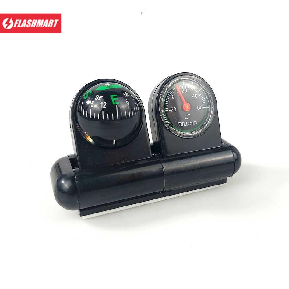 Flashmart Kompas Mobil Car Compass &amp; Thermometer - C288-5