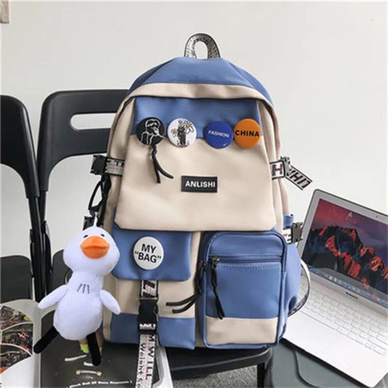 Tas Sekolah Korean Style Tas Ransel Wanita Backpack Korea Fashion Tas Wanita/Tas Remaja Tas Anak Perempuan Kekinian Tas Ransel Sekolah SD SMP SMA Backpack Fashion Korea