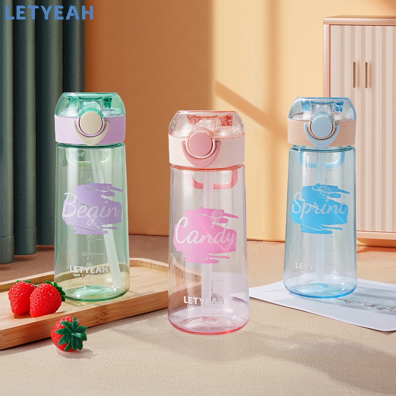 letyeah botol air minum lucu portable/570ml tempat air minum anak/ botol minum BPA free