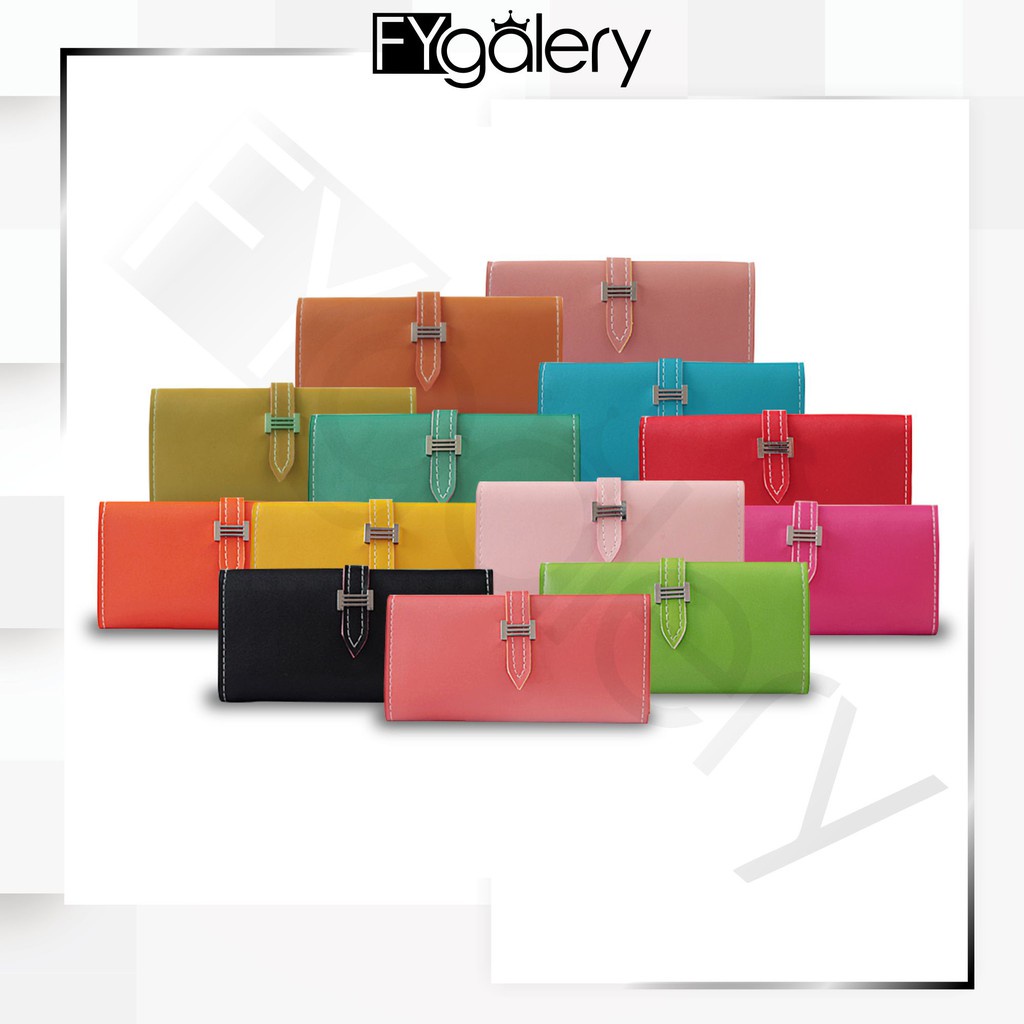 FYGALERY FYDP001 Dompet Lipat Koin Kartu Panjang Woman Fashion Purse Wallet Murah