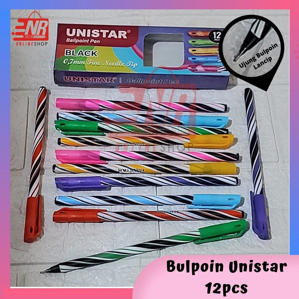 SELUSIN ( 12 PCS ) Pulpen Ulir / Pulpen Ulir UNISTAR