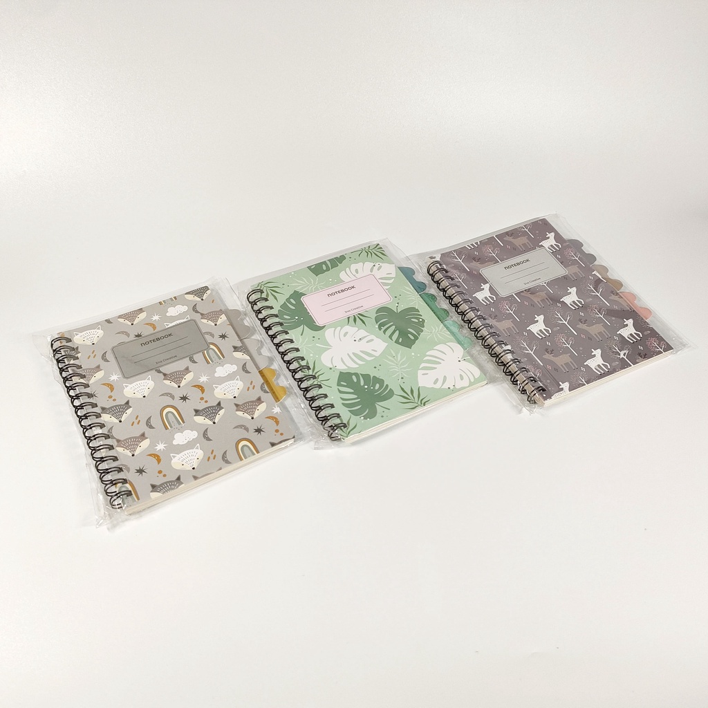 

Ina Creative Notebook Spiral Diecut A6 | Buku Saku