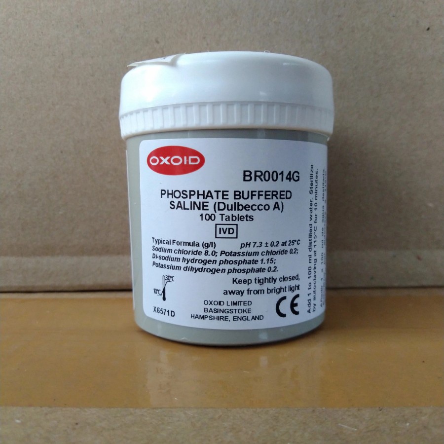 PBS Tablet | Phosphate Buffered Saline (Dulbecco A) Oxoid BR0014G