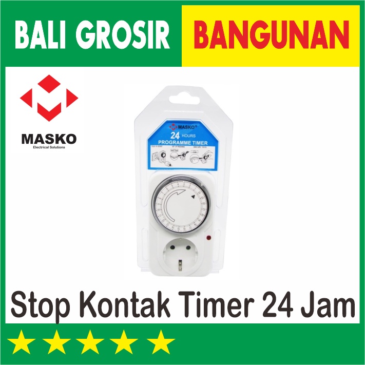 MASKO STOP KONTAK TIMER 24 JAM
