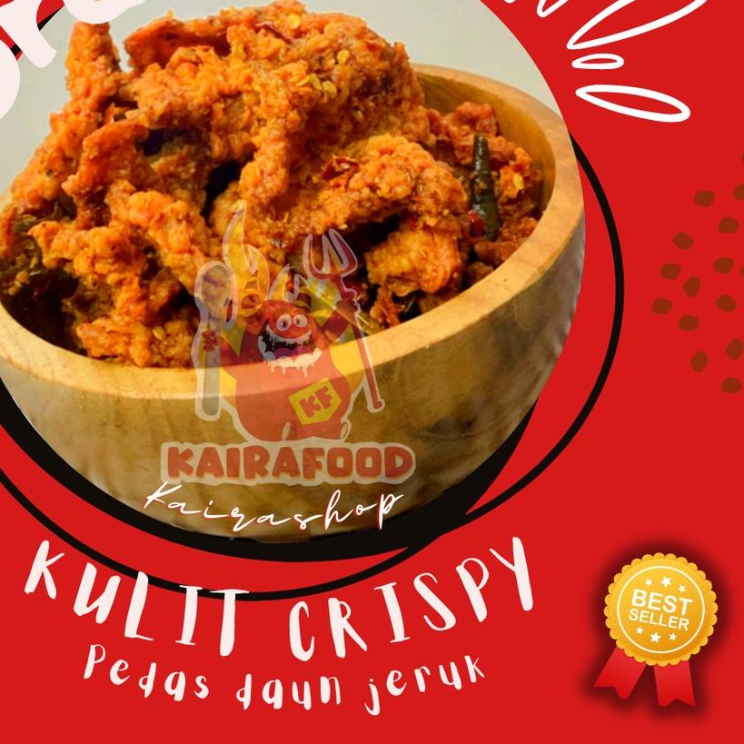 

☆ 500 GRAM KULIT AYAM CRISPY PEDES DAUN JERUK | ORIGINAL DAUN JERUK ➵