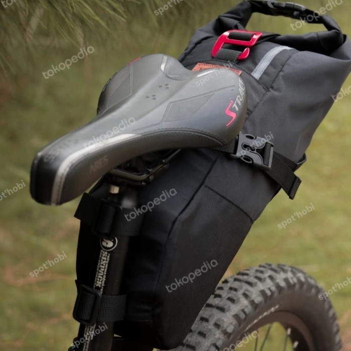 ] tas jok belakang sepeda saddle bag waterproof mtb touring