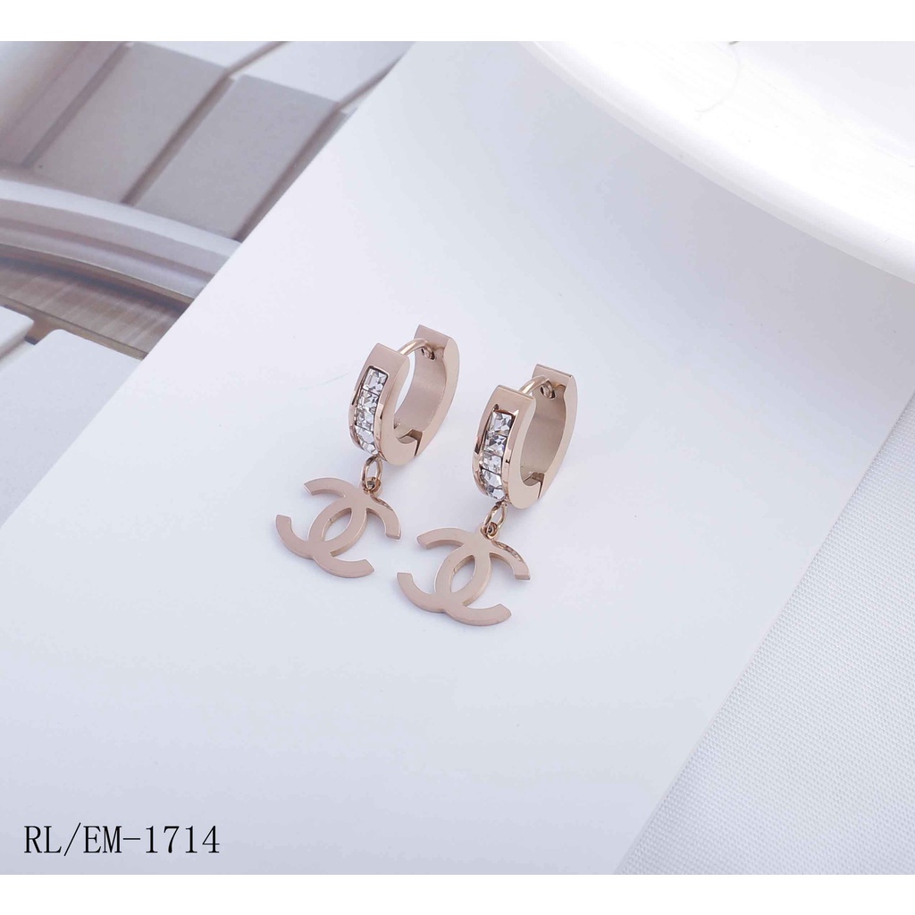 Anting Titanium Permata Cantik Perhiasan Wanita 2051/995/7923/1714