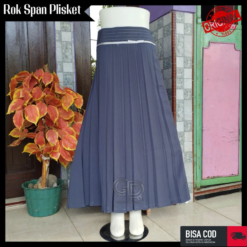 Rok Plisket Abu Tua Rok Sma Lipat Besar Rok Plisket Kantoran Rok Abu Sma Rok Plisket Warna Abu Tua R