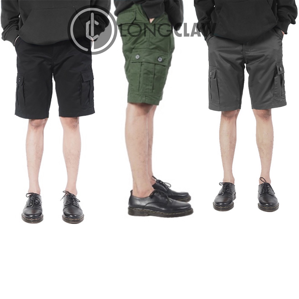 Longclaw - Short Cargo Pants  BigSize / Celana Cargo Pendek Pria Ripstop Jumbo