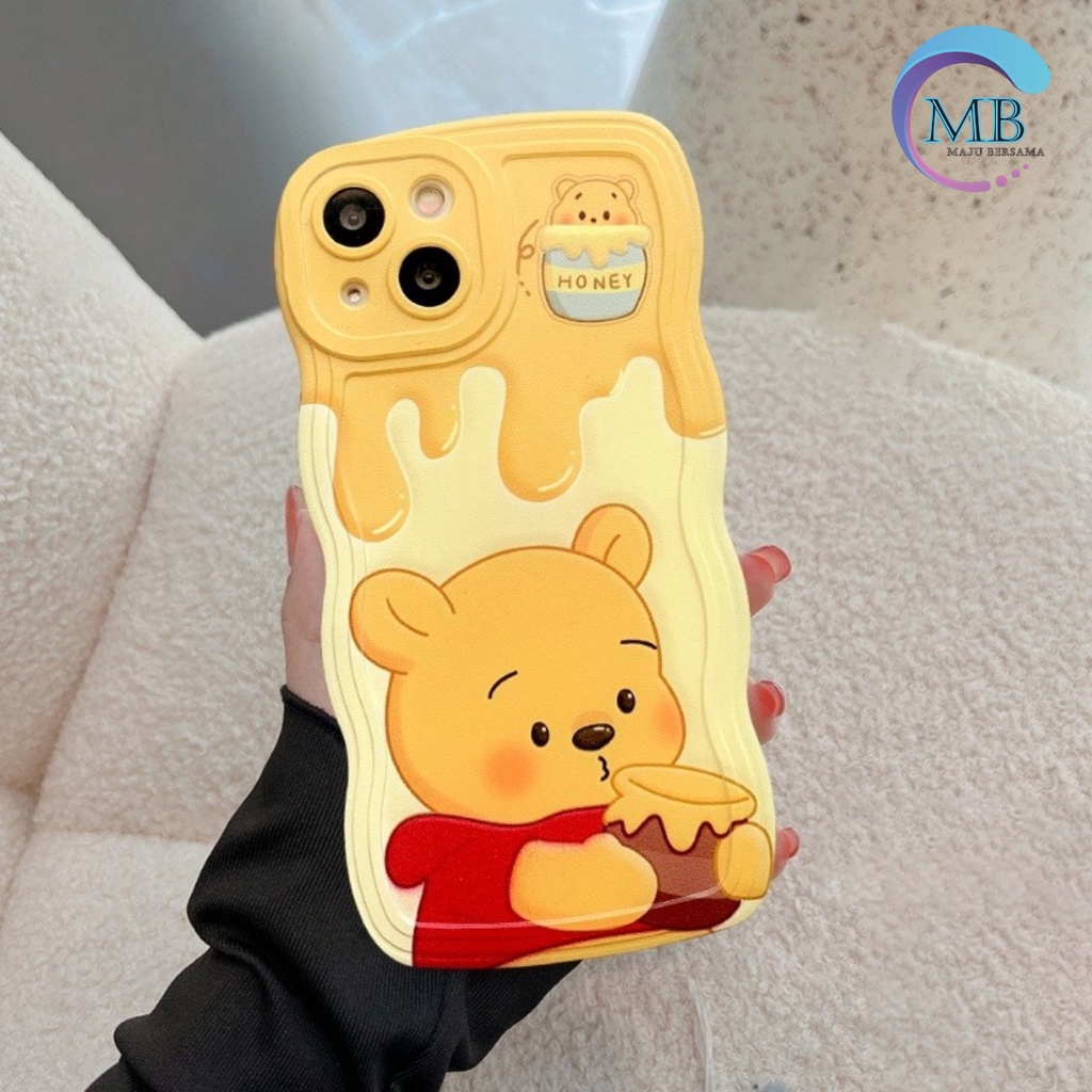 SS800 SOFTCASE SILIKON WAVY GELOMBANG POOH &amp; LOTSO FOR INFINIX SMART 5 6 HD 6+ HOT 9 10 11 12 PLAY HOT 11S 12 12I PRO HOT 20 20I 20S NOTE 12 G96 HOT 12 TURBO MB4483