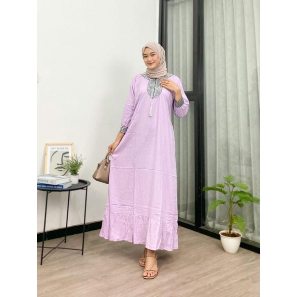 GAMIS SULTAN DUBAY TERBARU RENDA MEWAH ORIGINAL REAL PICK//GAMIS DUBAY RESLETING DEPAN BUSUI BUMIL